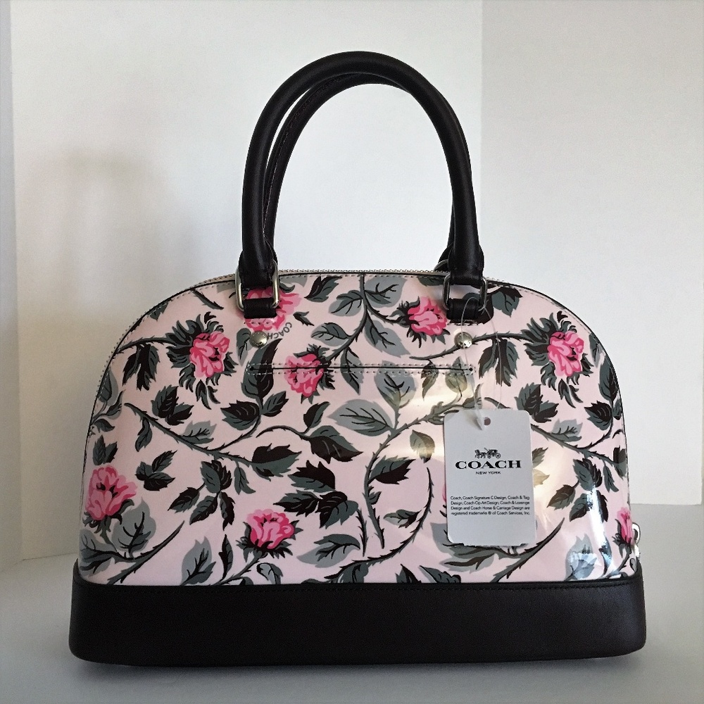 Coach Patent Mini Sierra Crossbody - Sleeping Rose - Picture 7 of 8